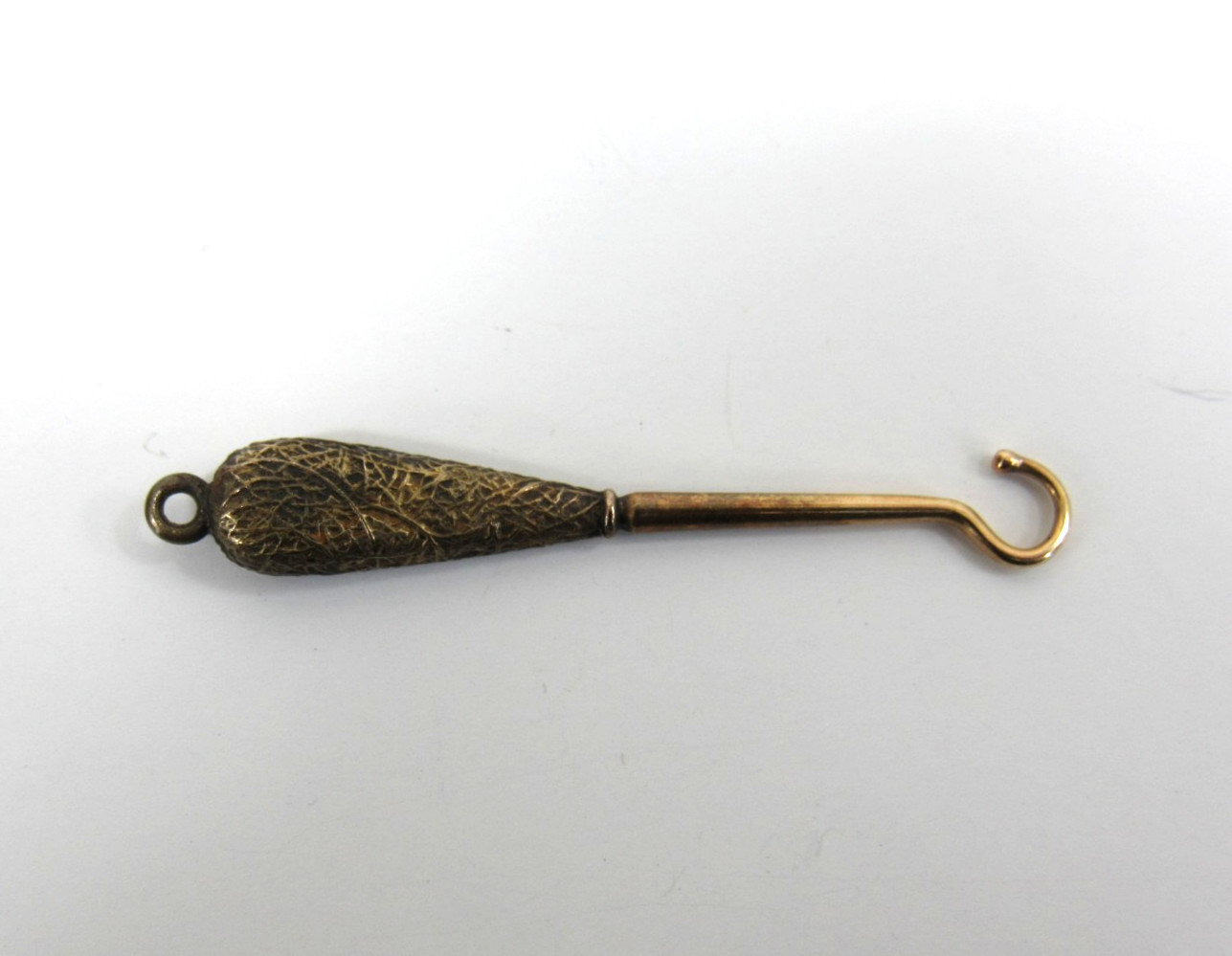 Antique 14k Gold Chatelaine Button Hook Glove Hook