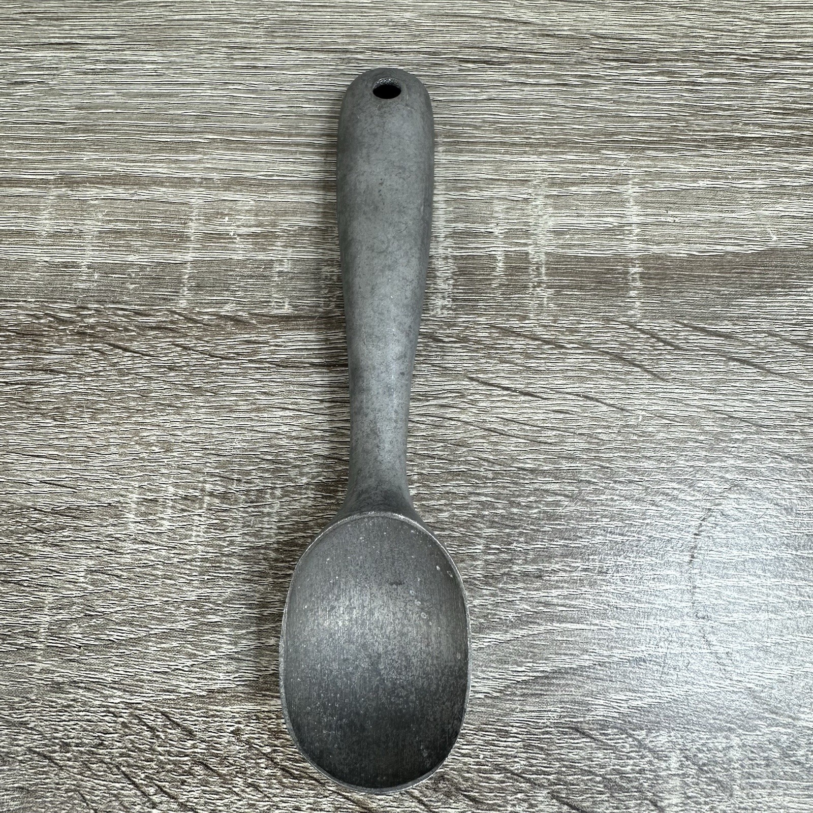 Vintage Aluminum Metal Ice Cream Scoop Nuroll Maumee Ohio Antique
