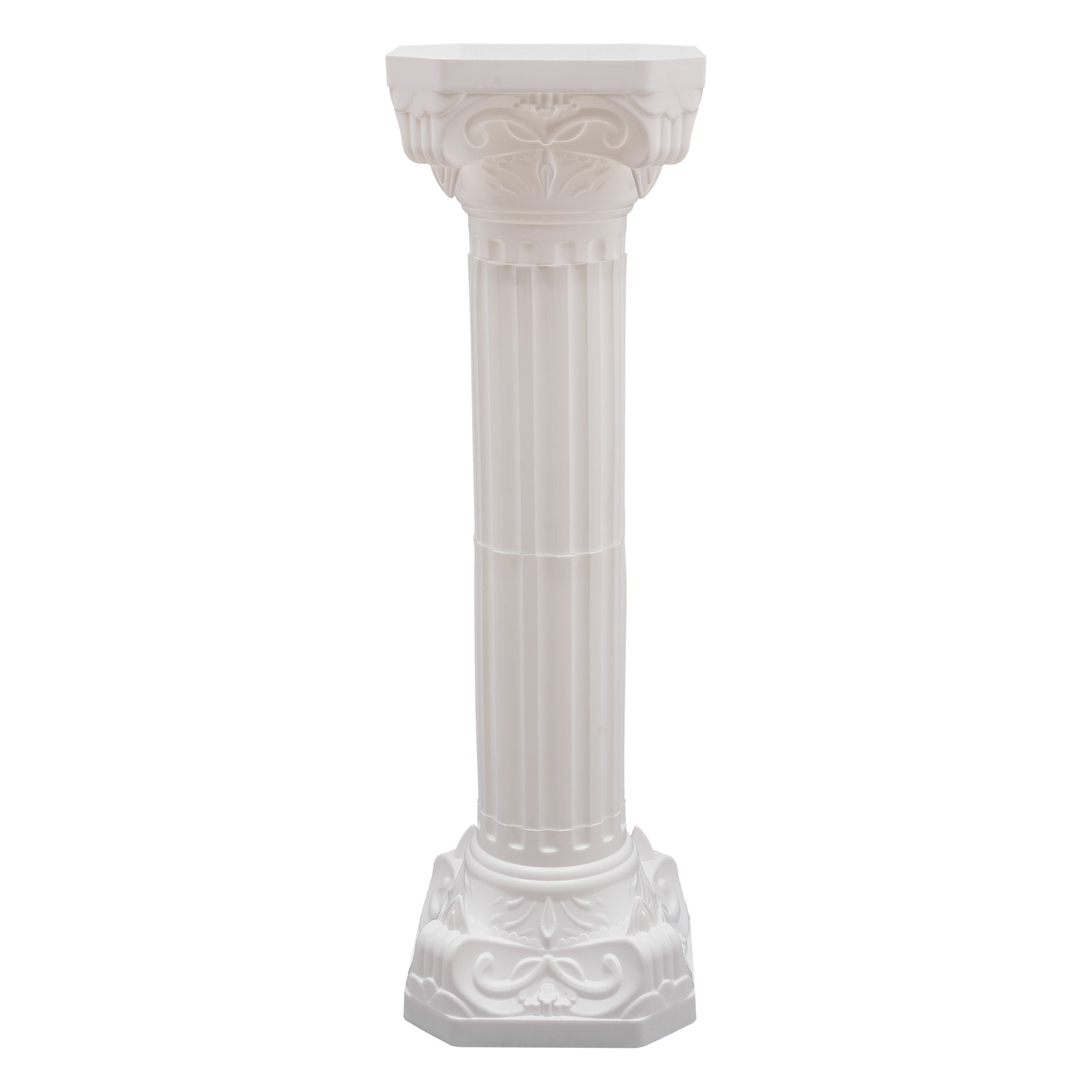 2 Pcs White Roman Pillar Wedding Roman Column Decorative Flowerpot Holder Column