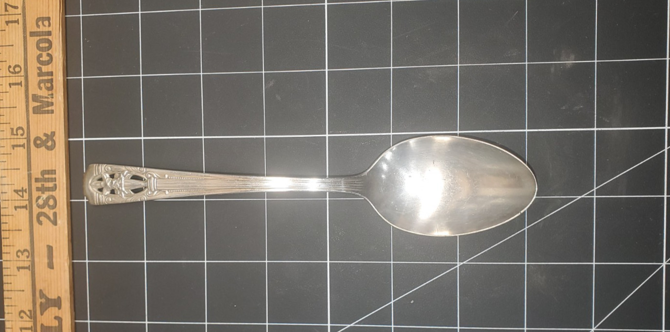 Vtg 1937 Classic Filigree Silverplate Teaspoon – Harmony House Wallace – Pierced