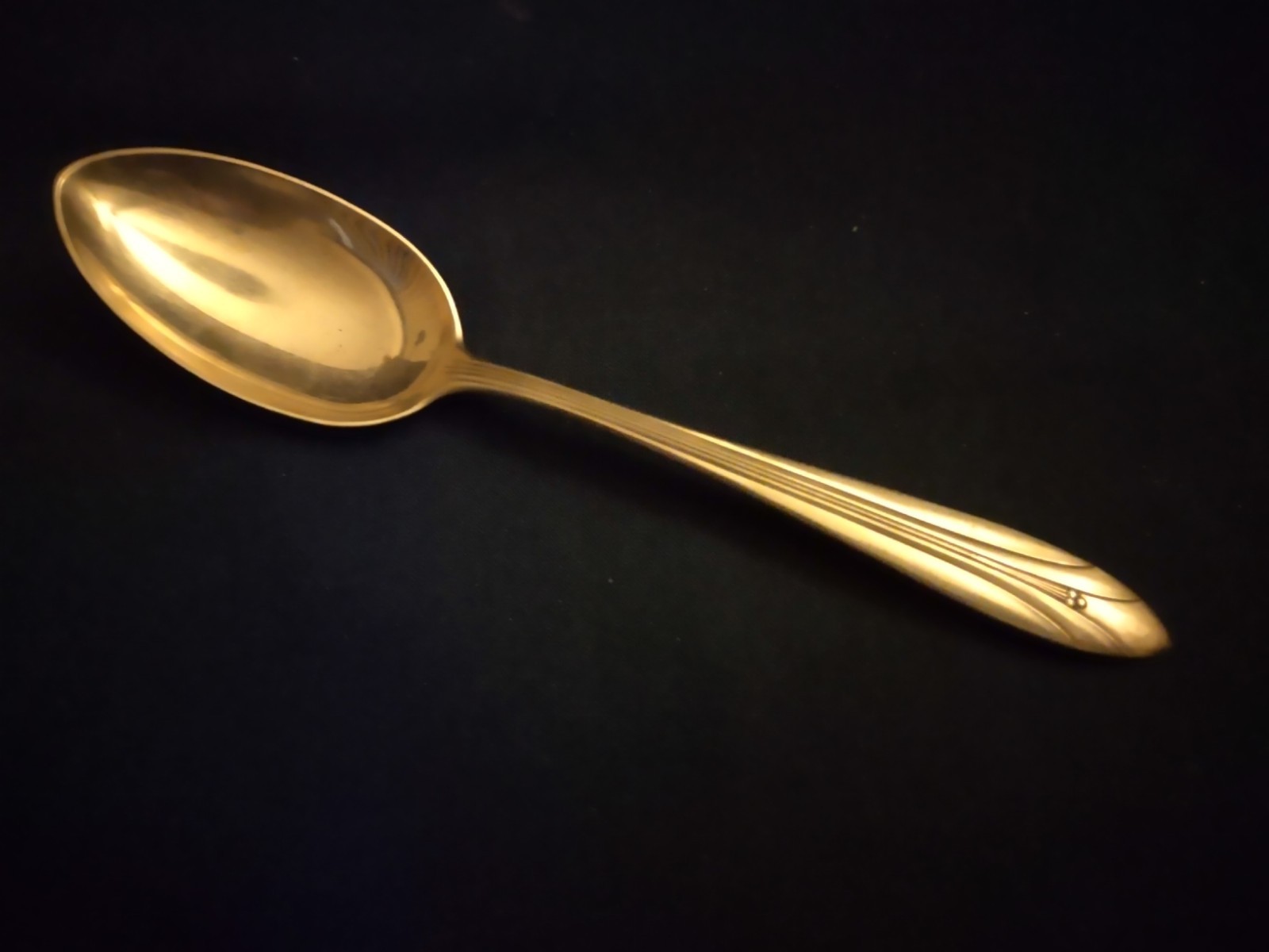 International Sterling “ELSINORE” Oval Soup / Place / Dessert Spoon 7½” ART DECO