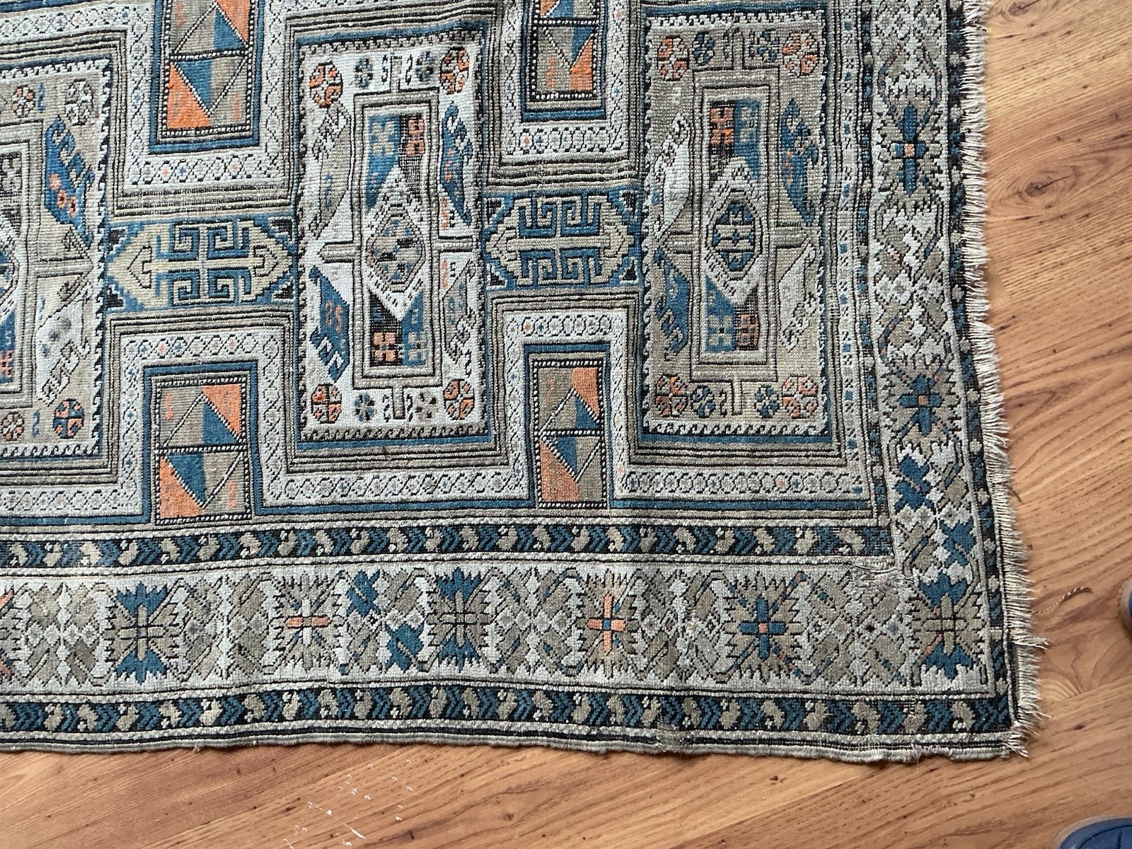 Antique Vintage Karabagh Rug – Hand Knotted From So Caucasus Mts. Early 1900’s