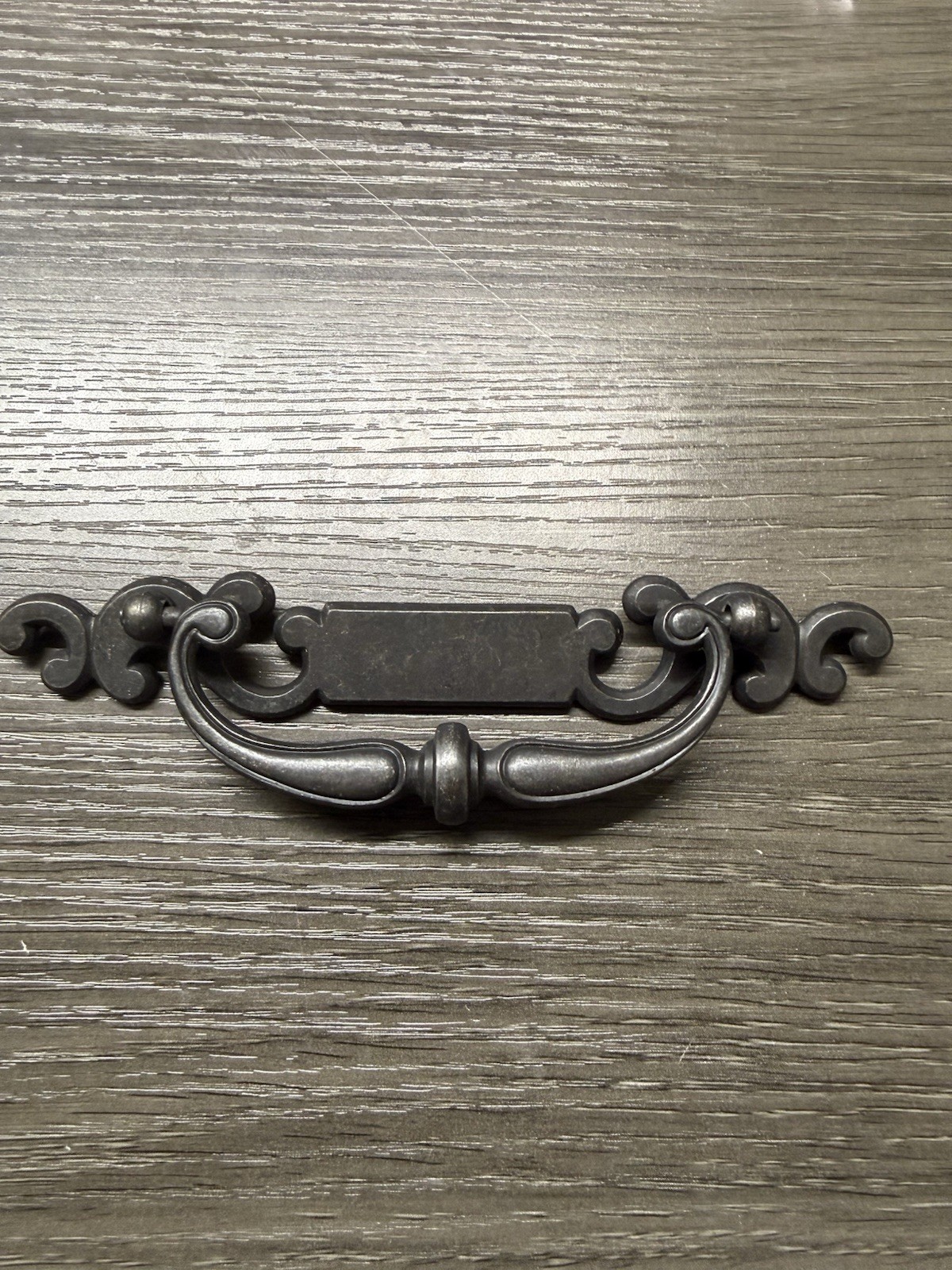 7” Vintage Keeler Drop Bail Dresser Pull Handle Antique Black Drawer Pulls (93)
