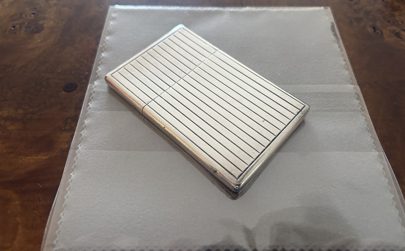 Vintage Sterling Silver 925 Card Case Italian Hallmarked Ciardi & Pandolfi