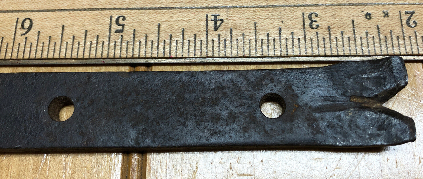 Antique Primitive 8-1/2”x3/4” Blacksmiths Pry Bar Metal Working Horse Shoe Tool