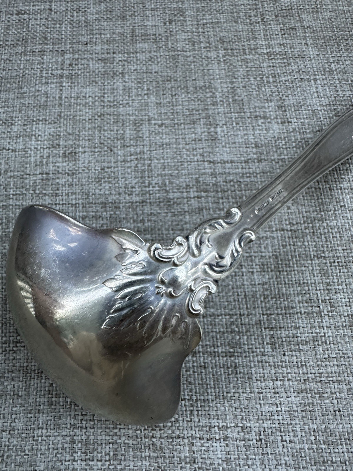 Chantilly by Gorham Sterling Silver Oyster Ladle with Scalloped Bowl, 6.5 In