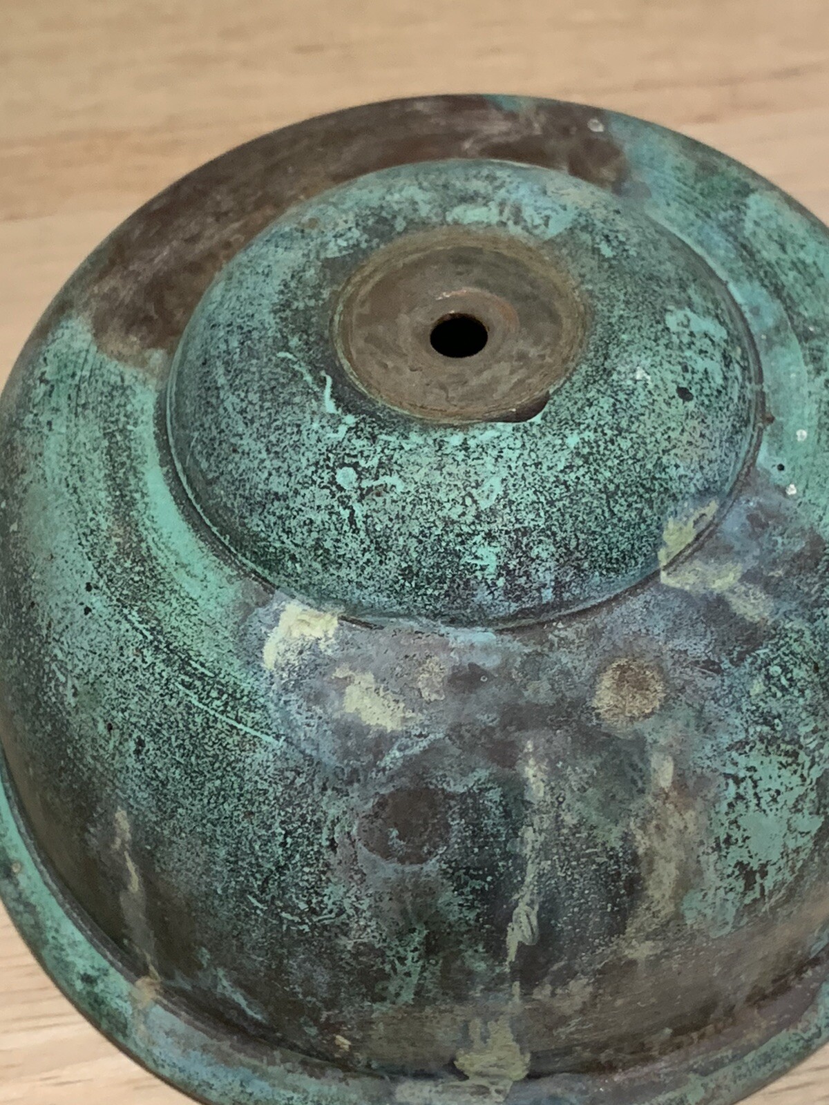 Old Eagle Topper, Finial, 2 Piece, Heavy Green Tarnish, Copper or Brass?