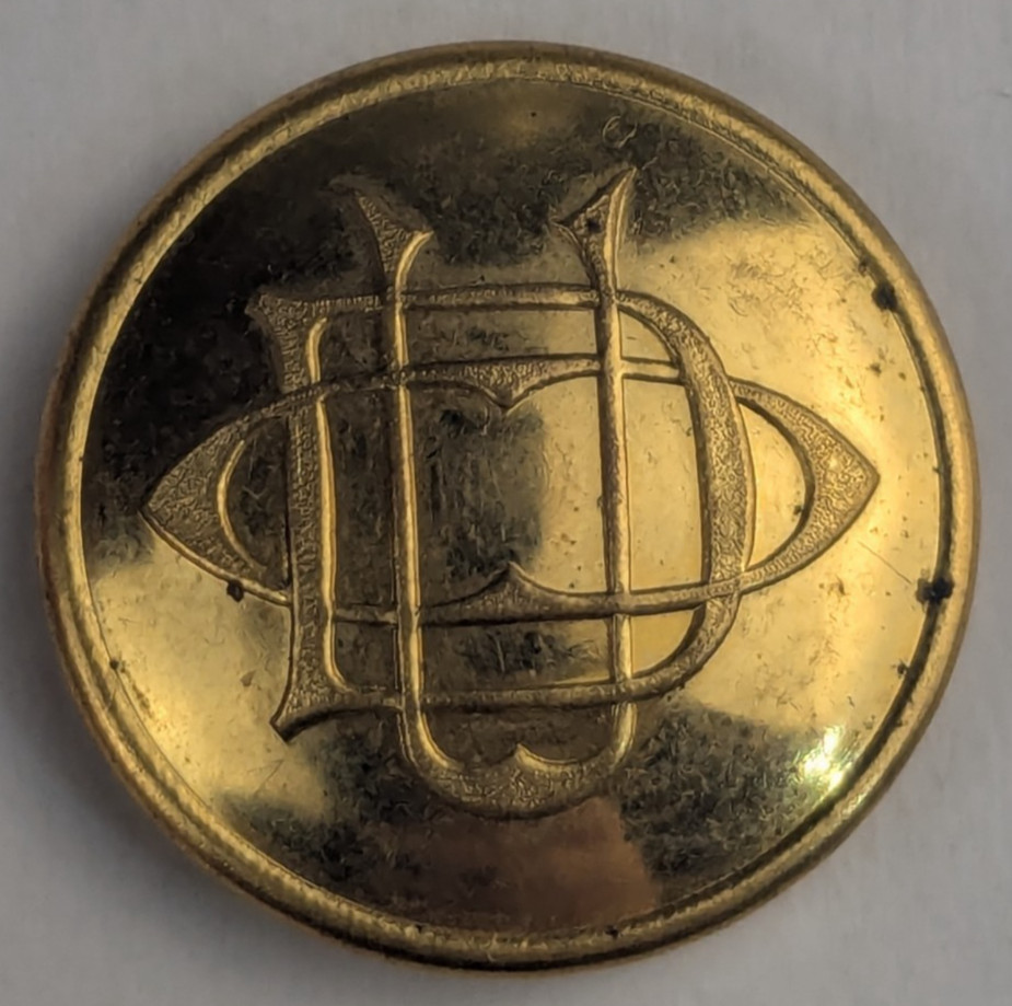 Early – Omaha Terminal Union Depot Omaha Railway Uniform Button M2B