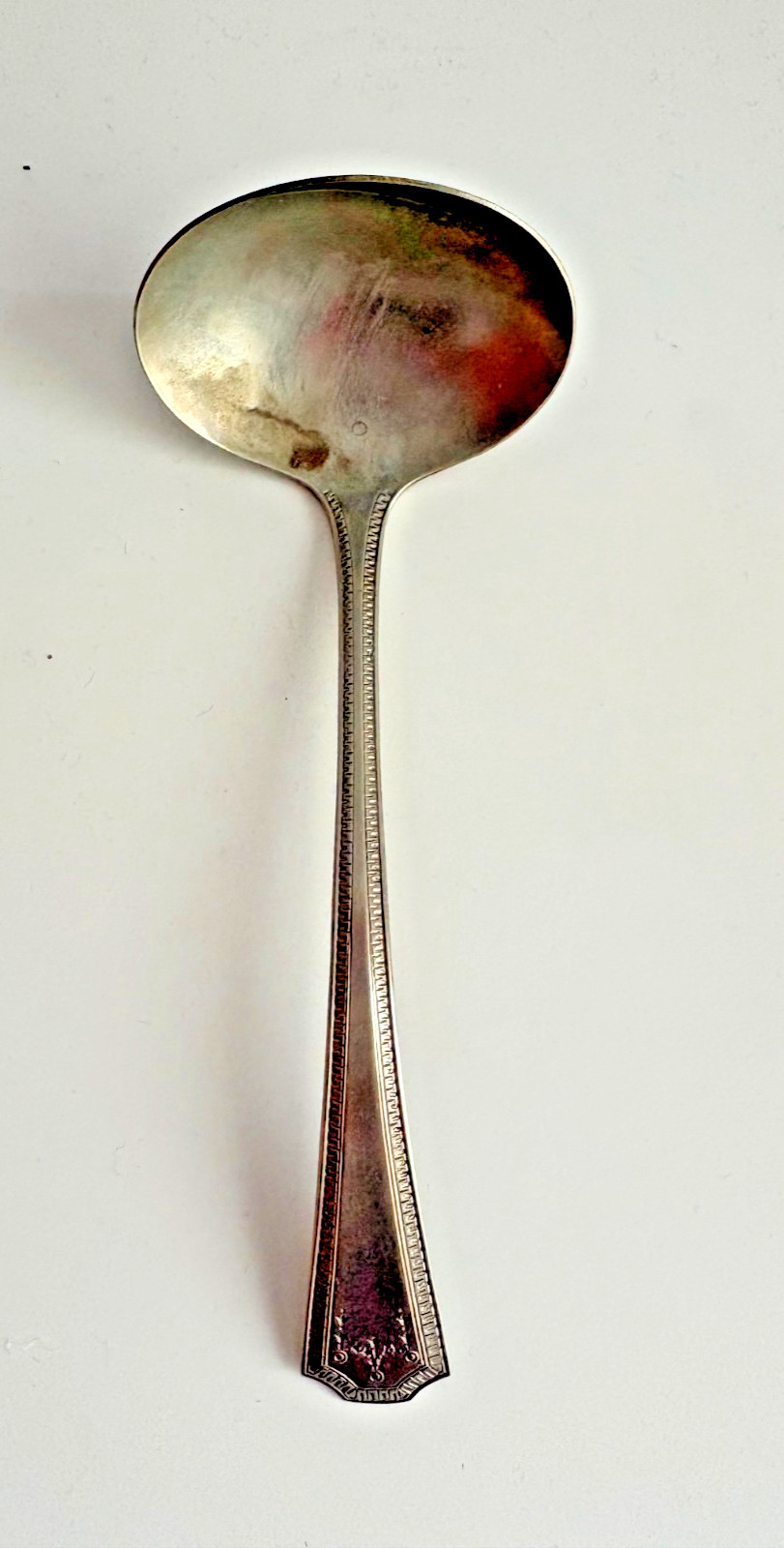 Vintage 1917 National Silver Co. EPNS Silverplate ADAM Pattern 6″ Gravy Ladle