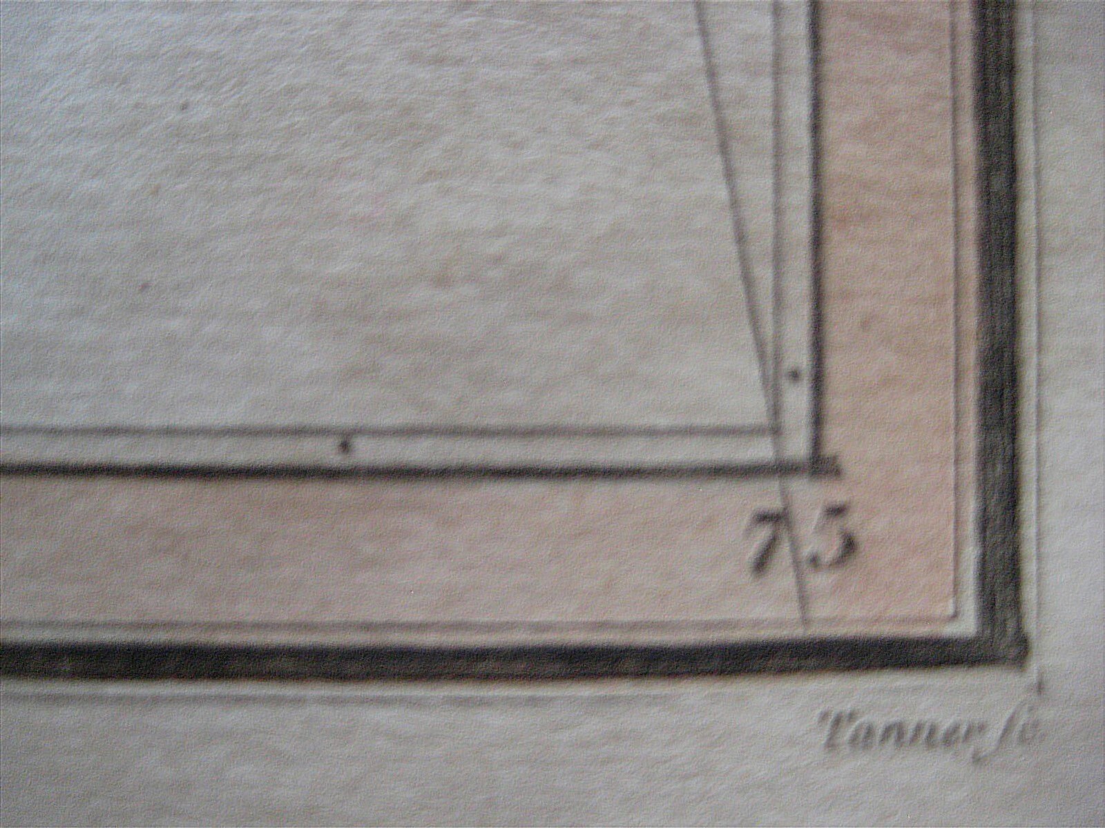 Original Hand-Colored 1824 Tanner Map PERSIA Tehran Mashhad Isfahan Shiraz Ahvaz