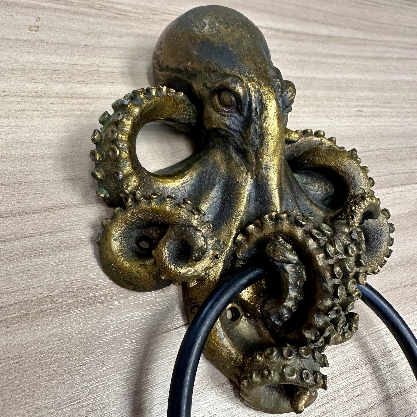 Pacific Giftware Kraken Octopus Door Knocker Aged Bronze Finish W Cast Iron Ring