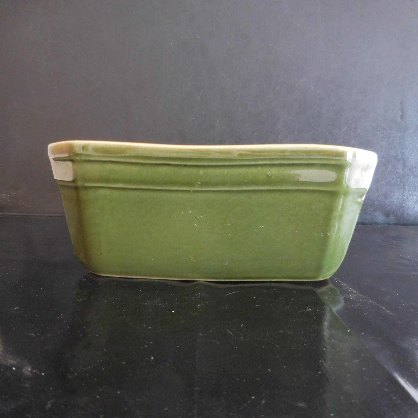 Art Deco Design Rectangular Faience Ceramic Oven Platter France 20thC N3055