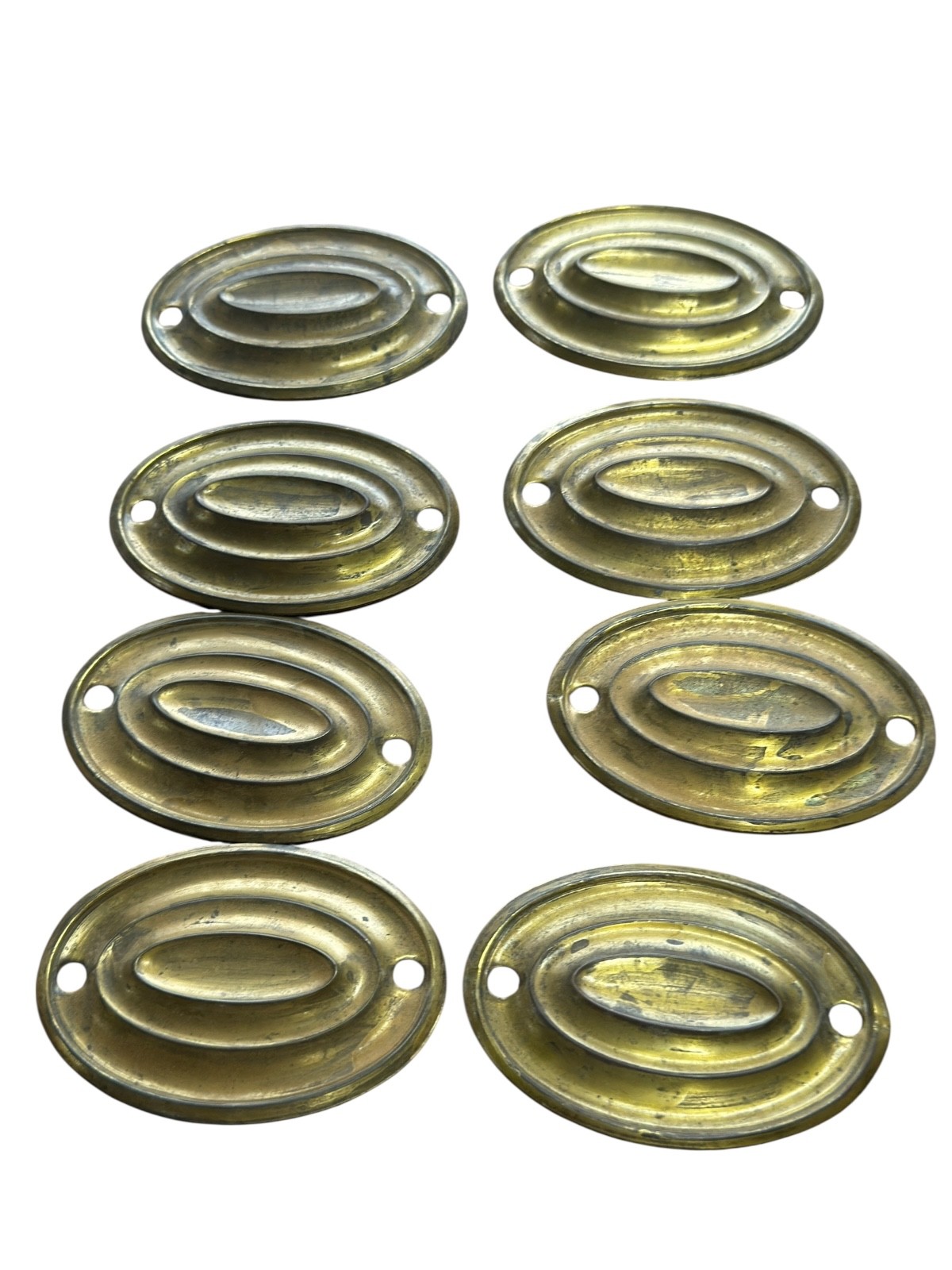 antique federal sheraton Hepplewhite furniture brass salvage back plates parts