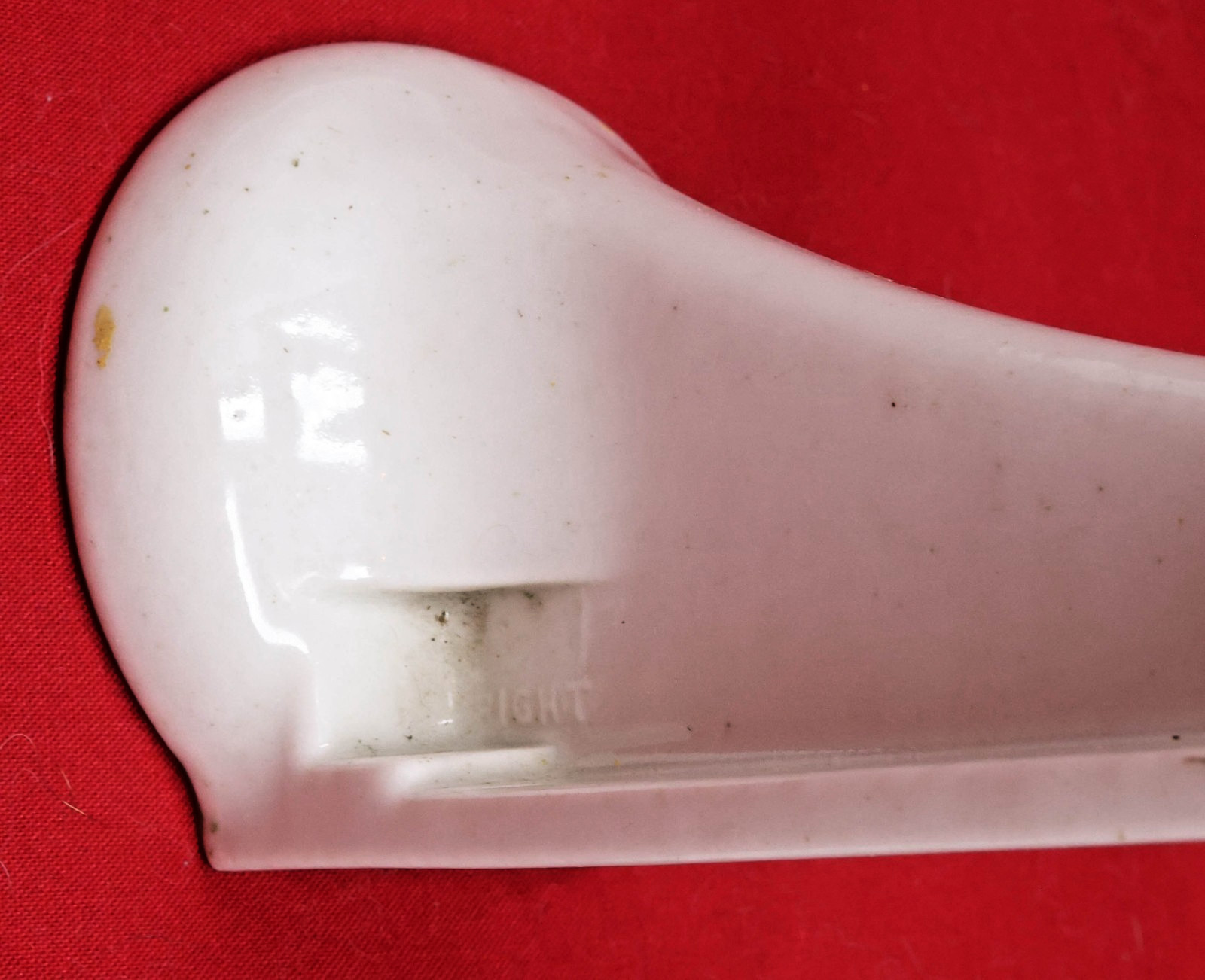 c.1910 Antique Vitreous Porcelain Shelf Brackets White Enamel Wall Mount Ceramic