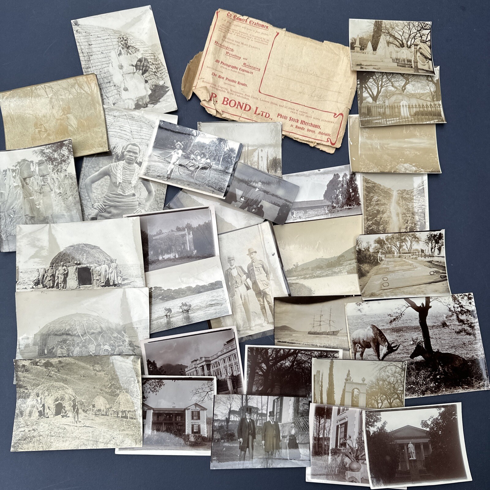 30 Original Photos by Capt White South Africa Boer War 1902 Zulu Portraits Huts
