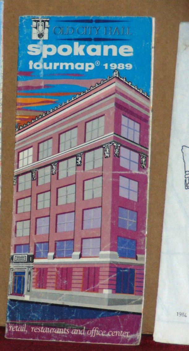 1989 Old City Hall Spokane Tourmap, Washington