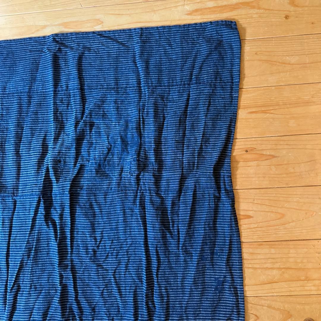 Vintage Japanese Boro Sashiko Patchwork Indigo Cotton Textile 53×31 in