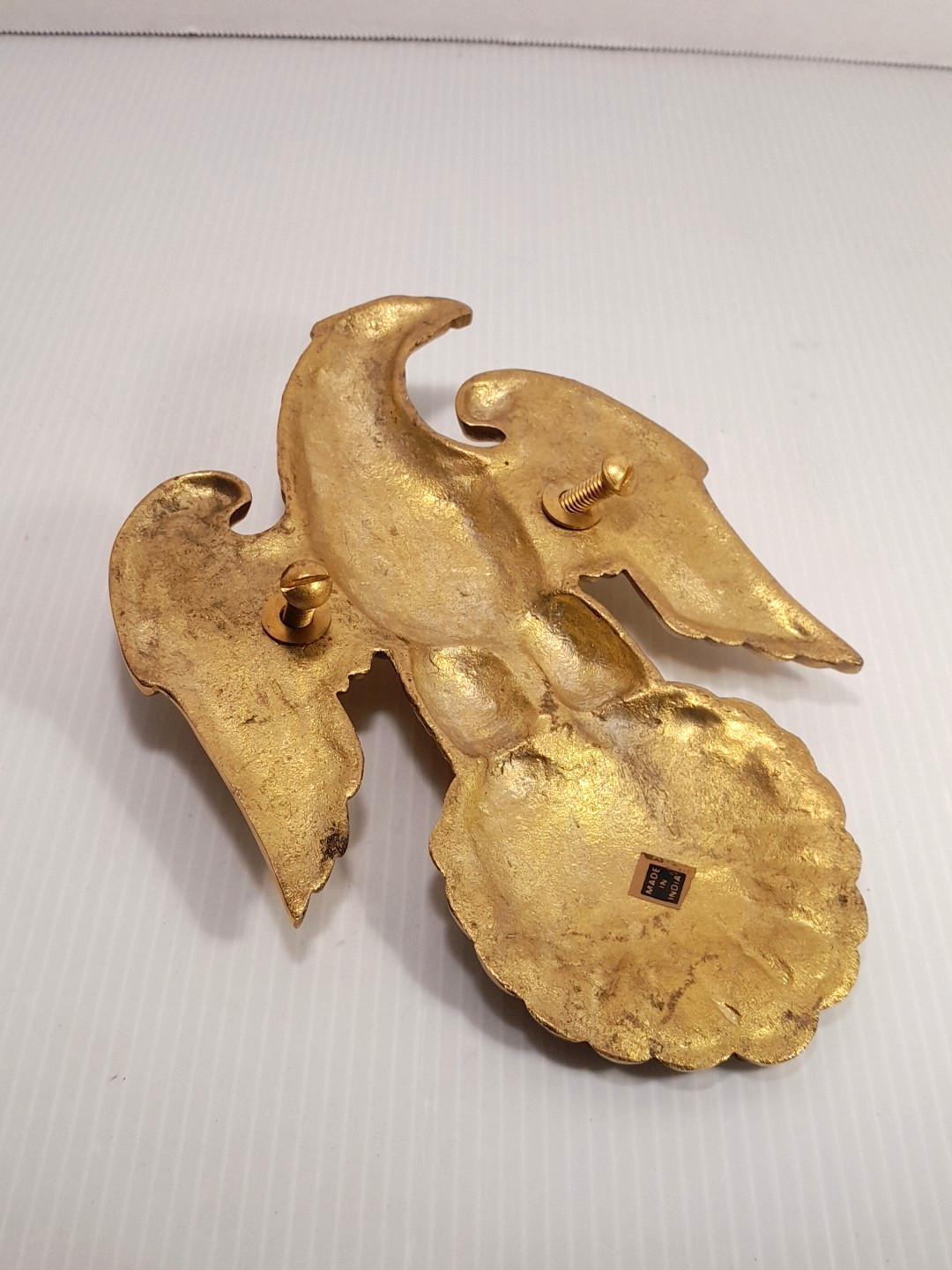 Vintage Eagle Door Knocker Cast Brass Heavy Duty Americana Patriotic Decor