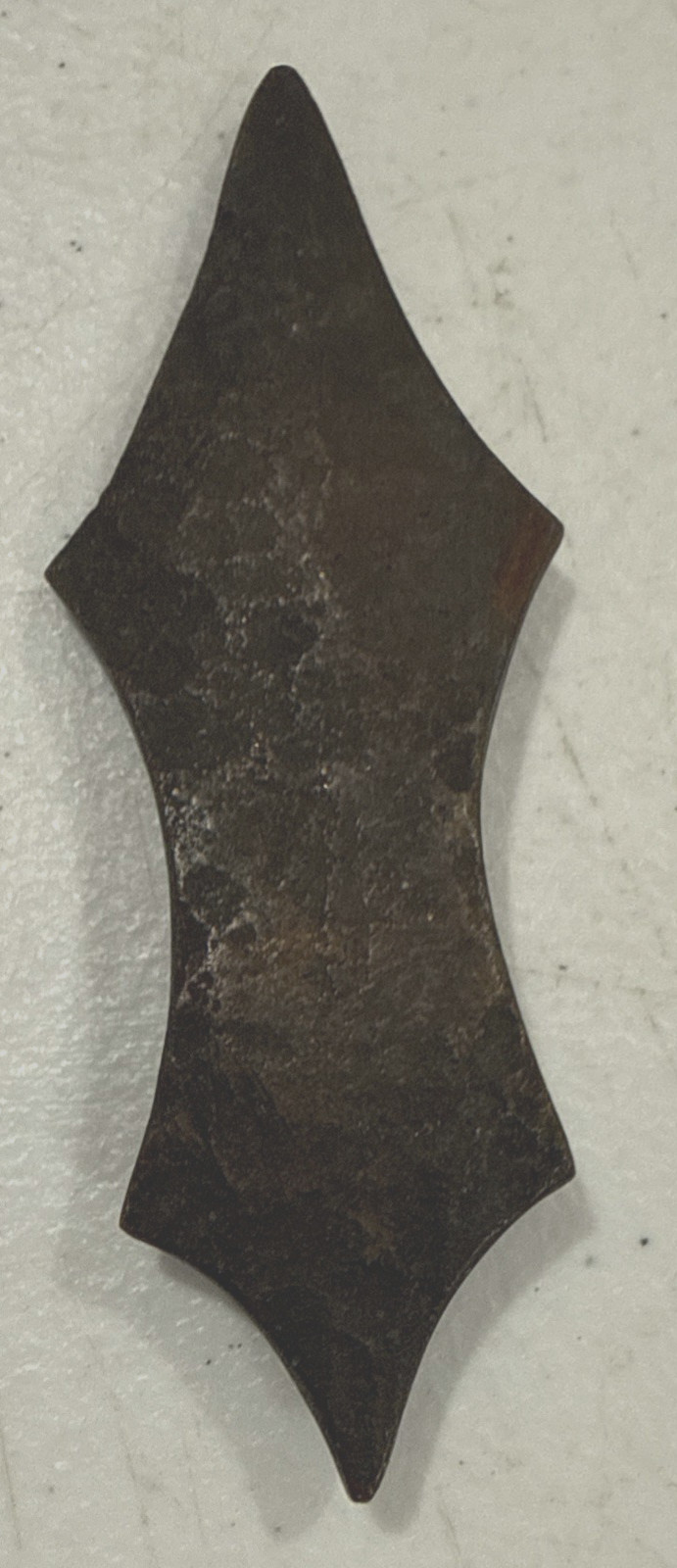 Antique Carved Currency Blade Stone Weapon Unknown Origin 4 1/4″ x 1 5/8″