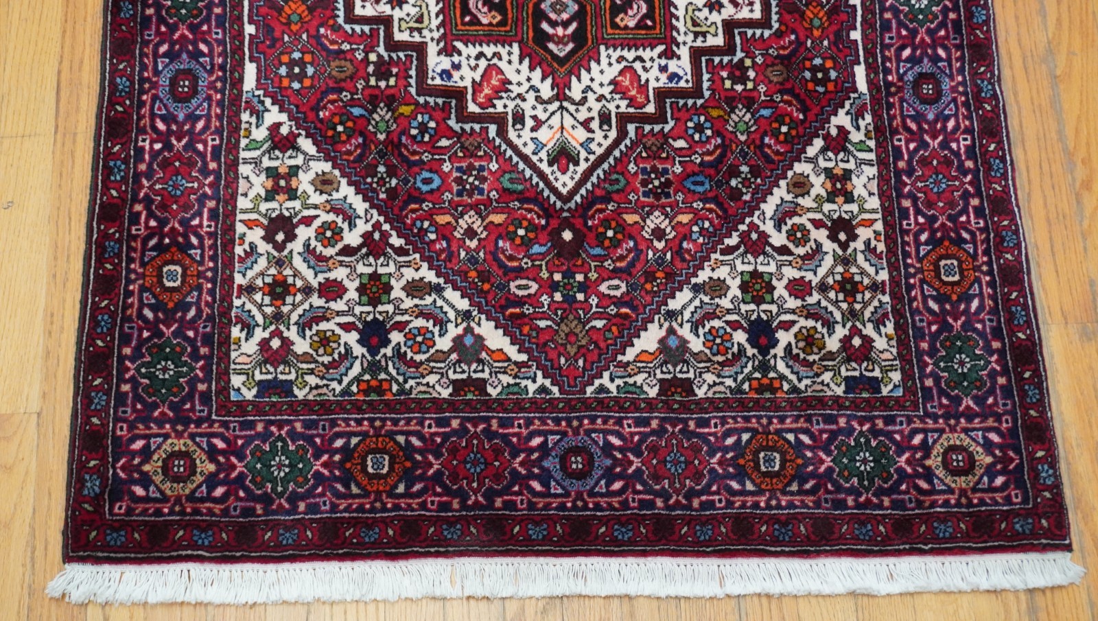 Excellent Bijarr Wool Hand Knotted Geometric Tribal Birds Oriental Rug 3’3″x 4’9