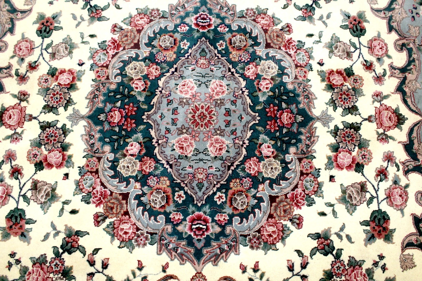 8X10 BREATHTAKING MASTERPIECE 400KPSI 50RAJ HAND KNOTTED SILK & WOOL TABRIZZ RUG