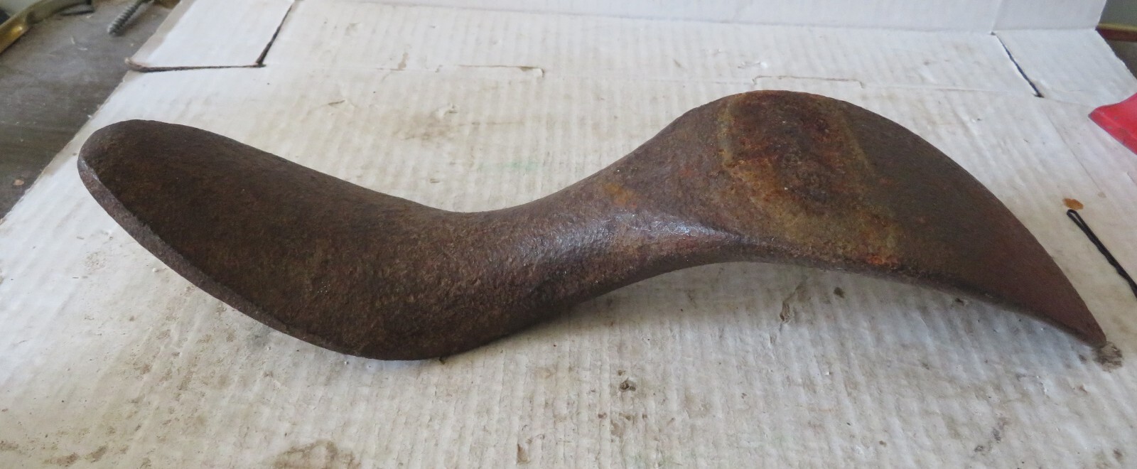 Vintage Double-Ended Shoe Last – Cast Iron Cobbler Form / Tool Square Toe