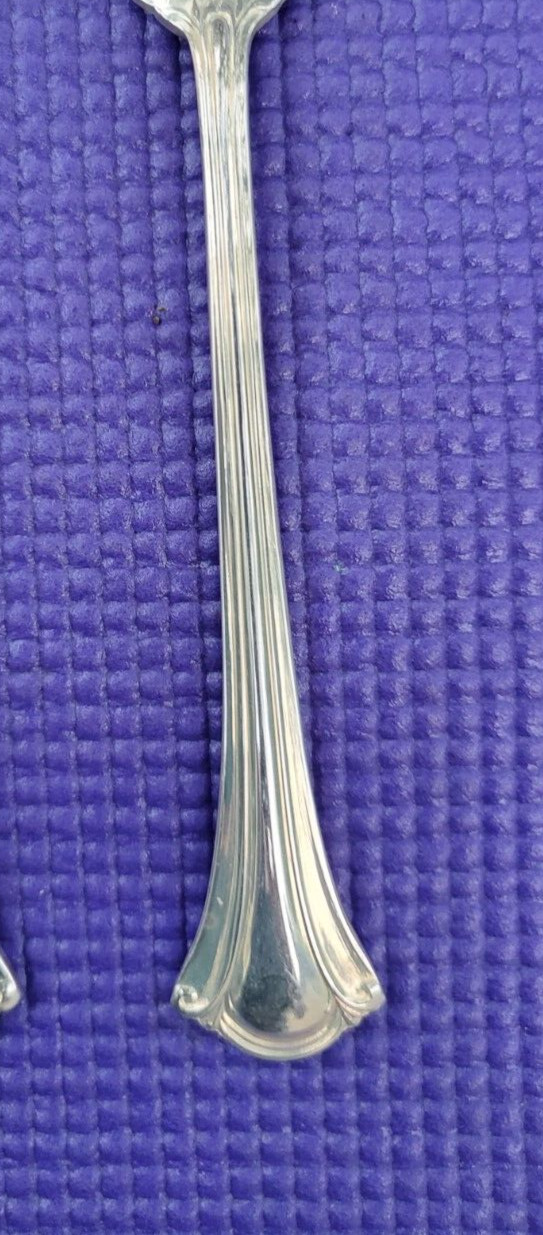 4-International Deep Silver SERENITY Silverplate TEASPOONS 6″
