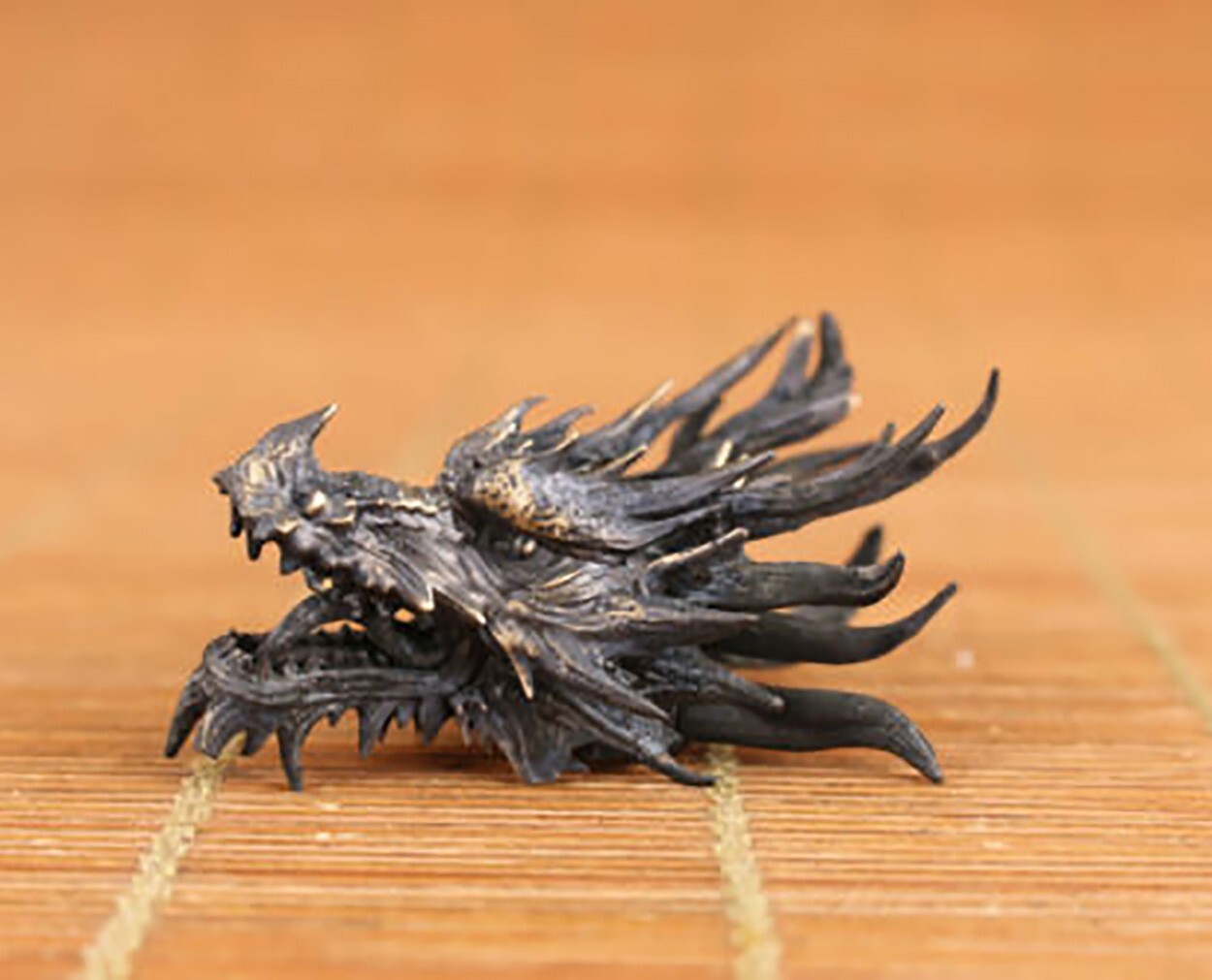 Collection Pure Copper Chinese Bronze Handmade Cast Zodiac Dragon Statue gift