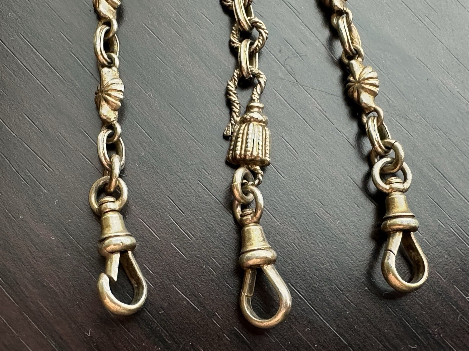 Stunning Victorian Solid Silver Gilt Chatelaine c.1870