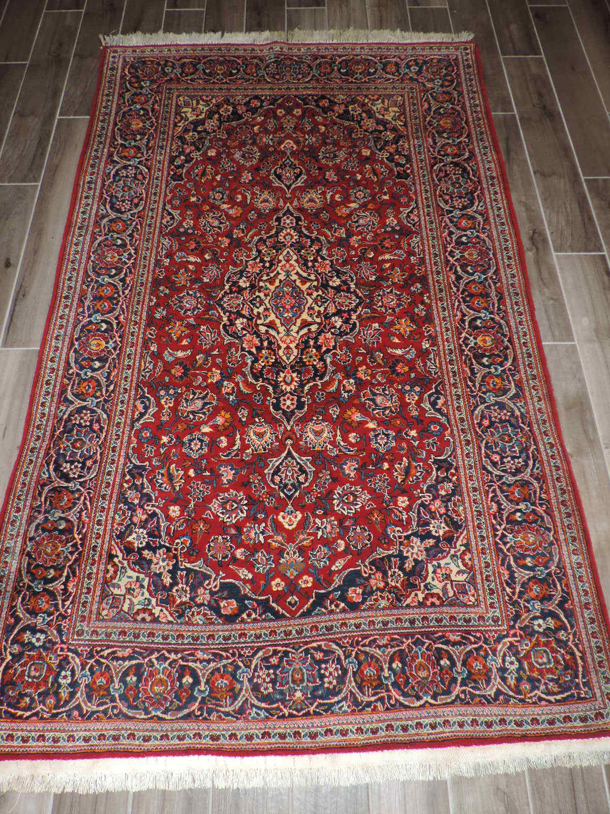 5x8ft. Vintage Handmade Oriental Wool Rug