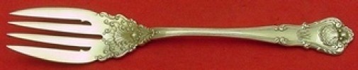 New Queens by Durgin Sterling Silver Salad Fork Fancy Shoulder 6 1/8″