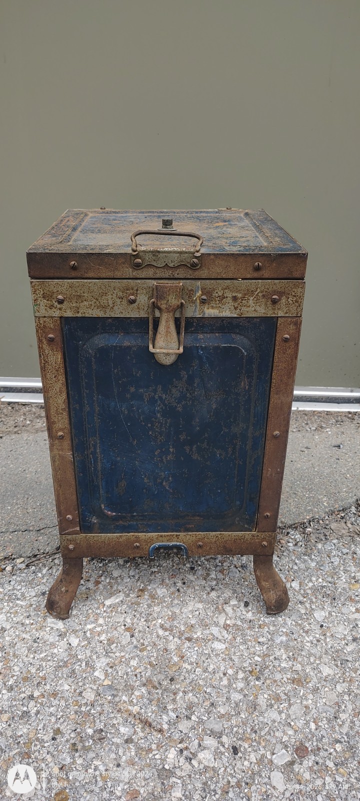 Rare Antique Electric Heated/Warming Cabinet Icebox Style Primitive Industrial