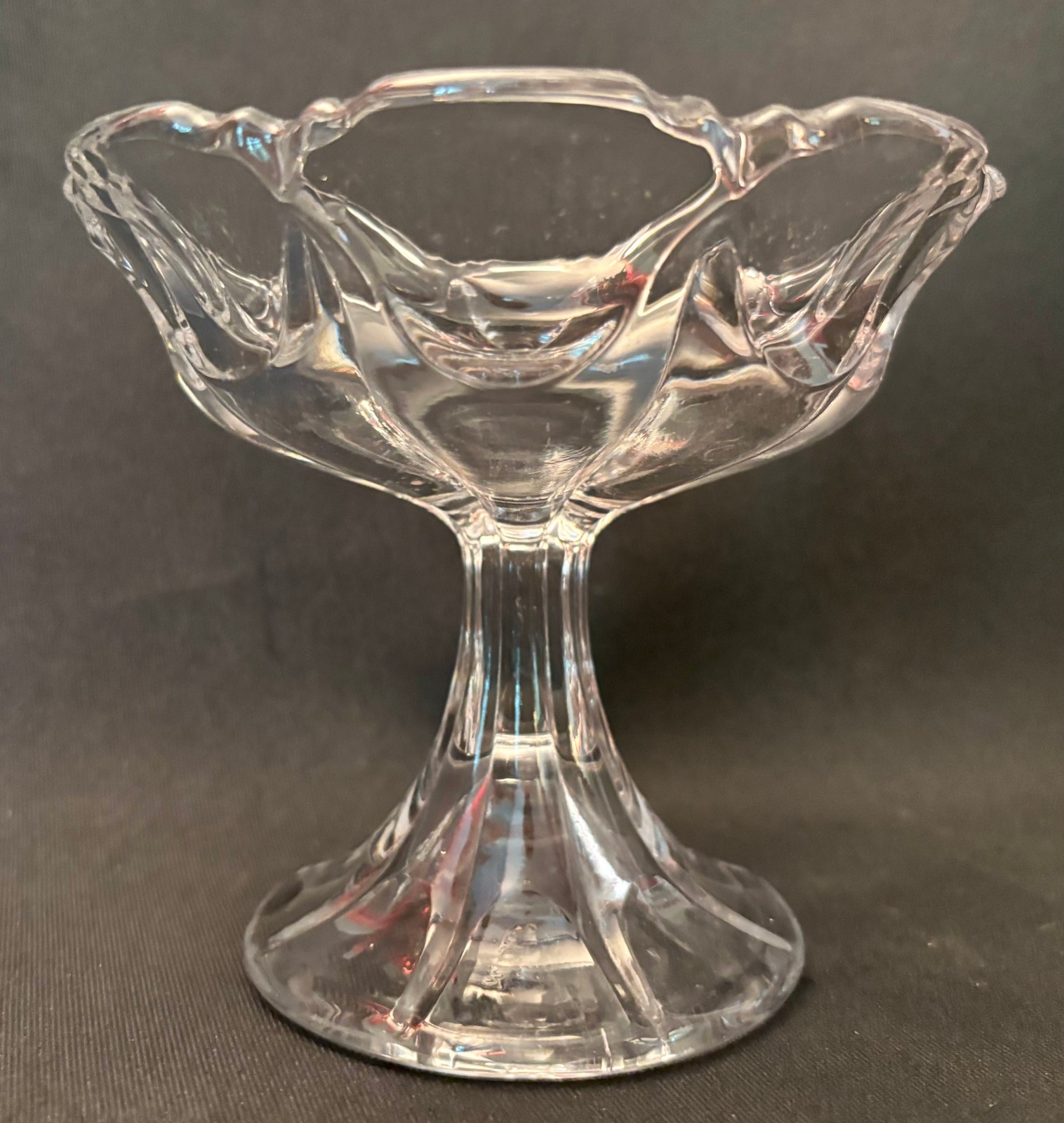 EAPG Antique Pattern THUMBNAIL JELLY COMPOTE Duncan & Miller Glass #73 1909