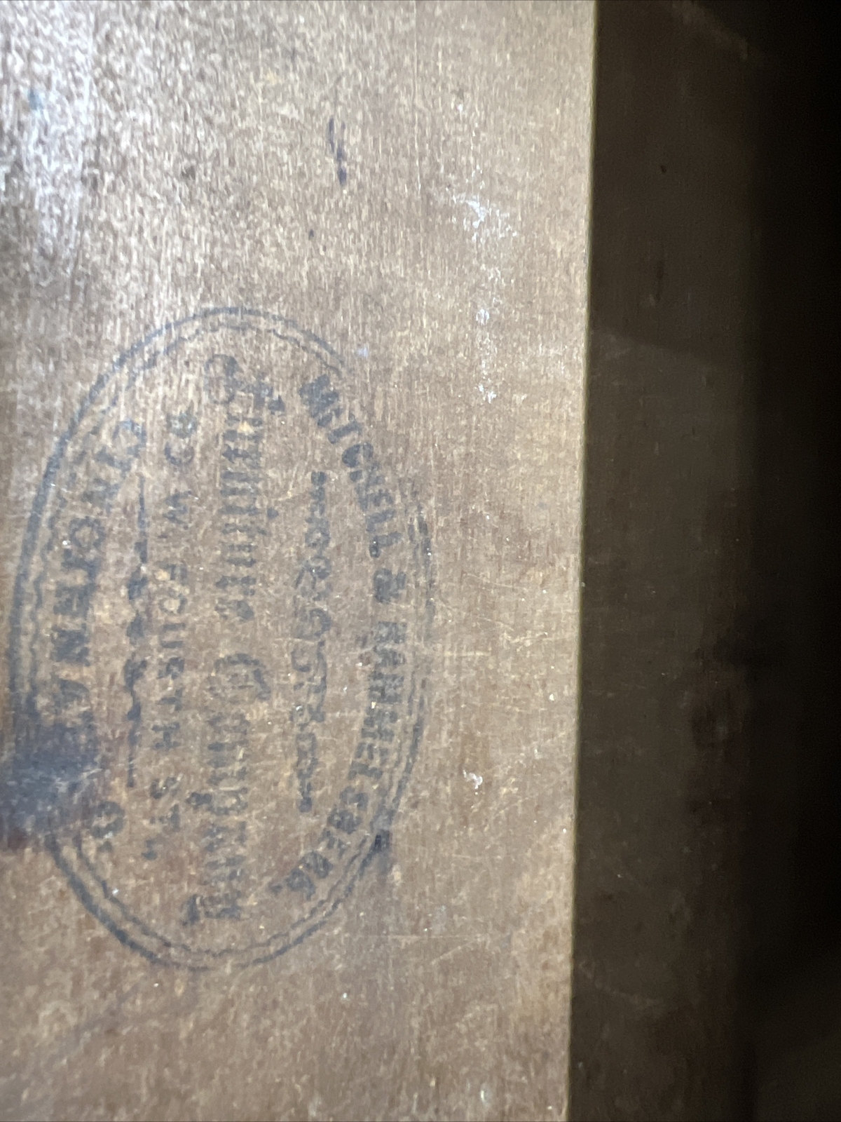 Mitchell and Rammelsberg drop leaf table