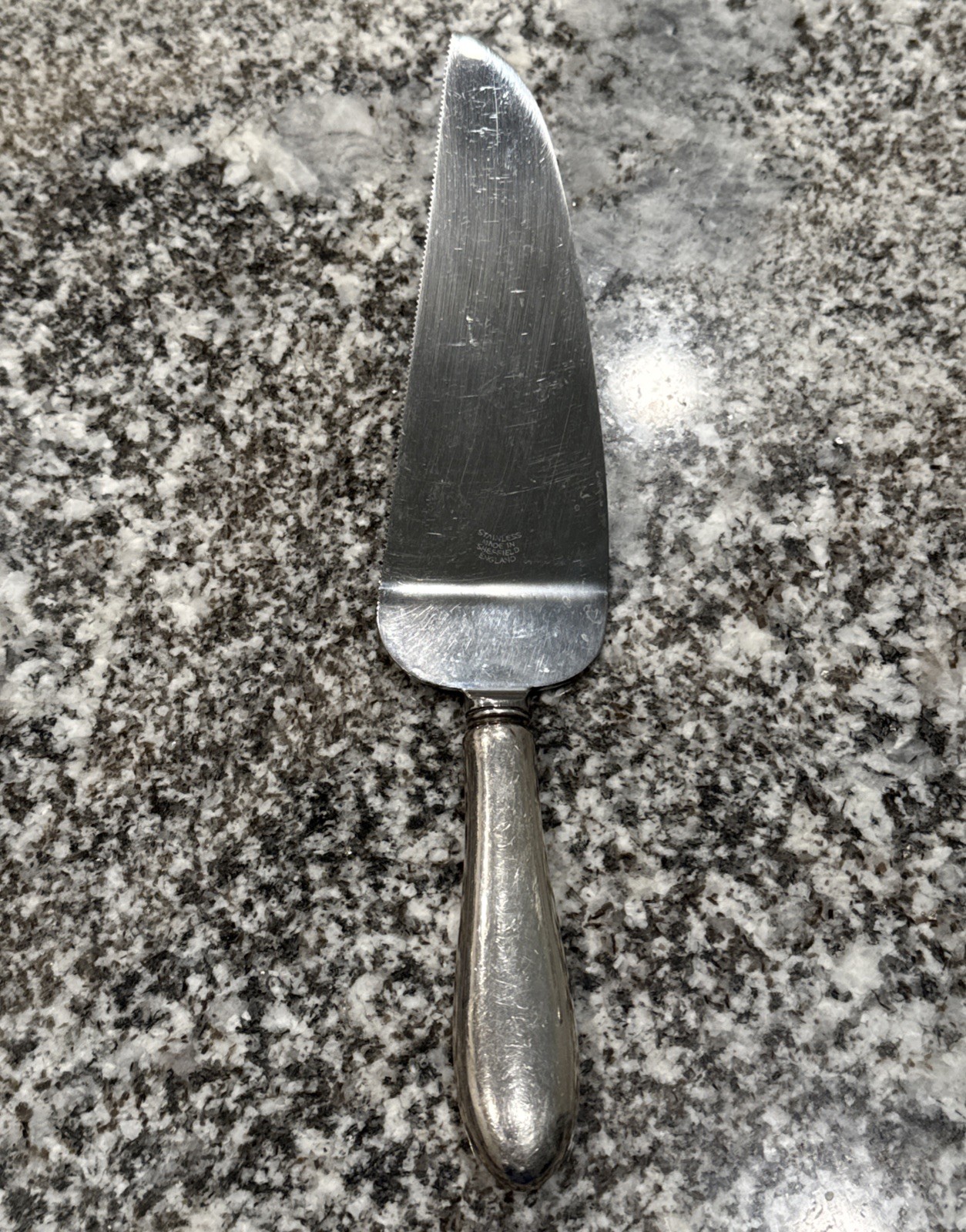 Vintage Sterling Silver Handle Cake/ Pie Server 10”
