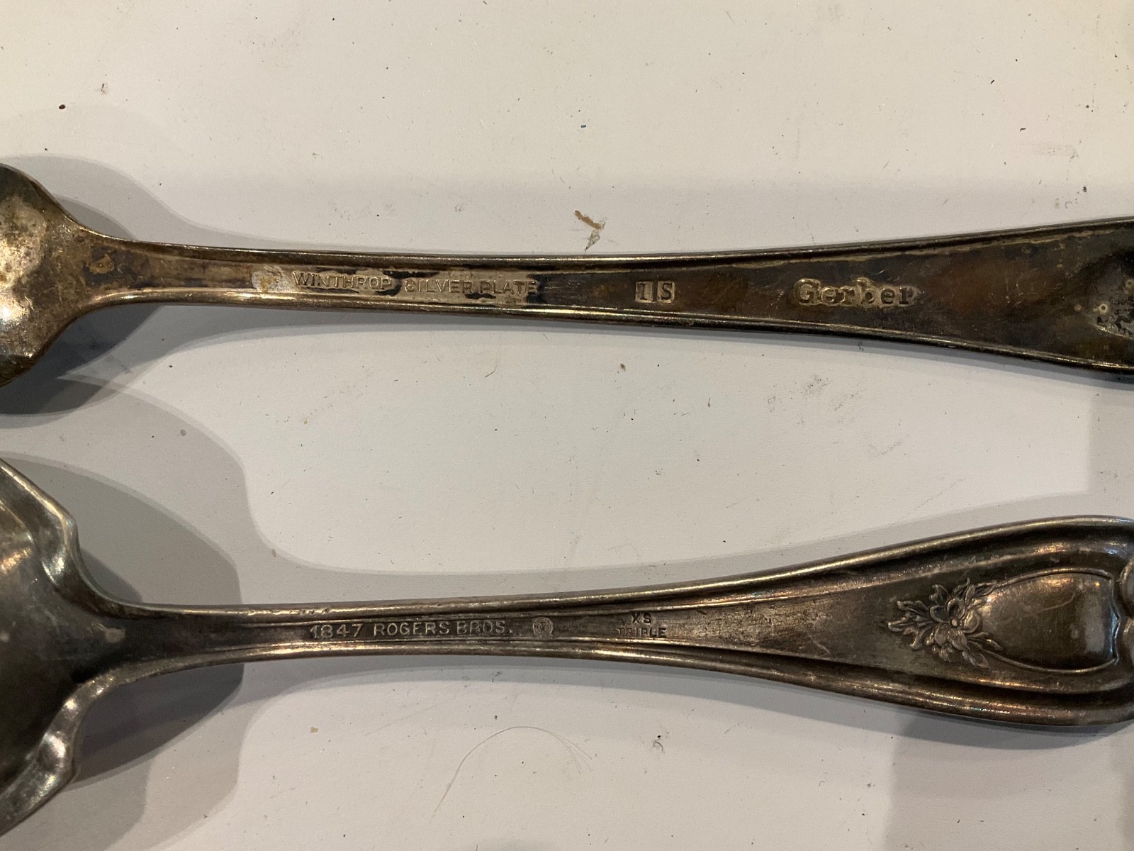 Antique/Vintage Rogers & Son, Gerber, plus more Silverplate Forks kids spoons,…