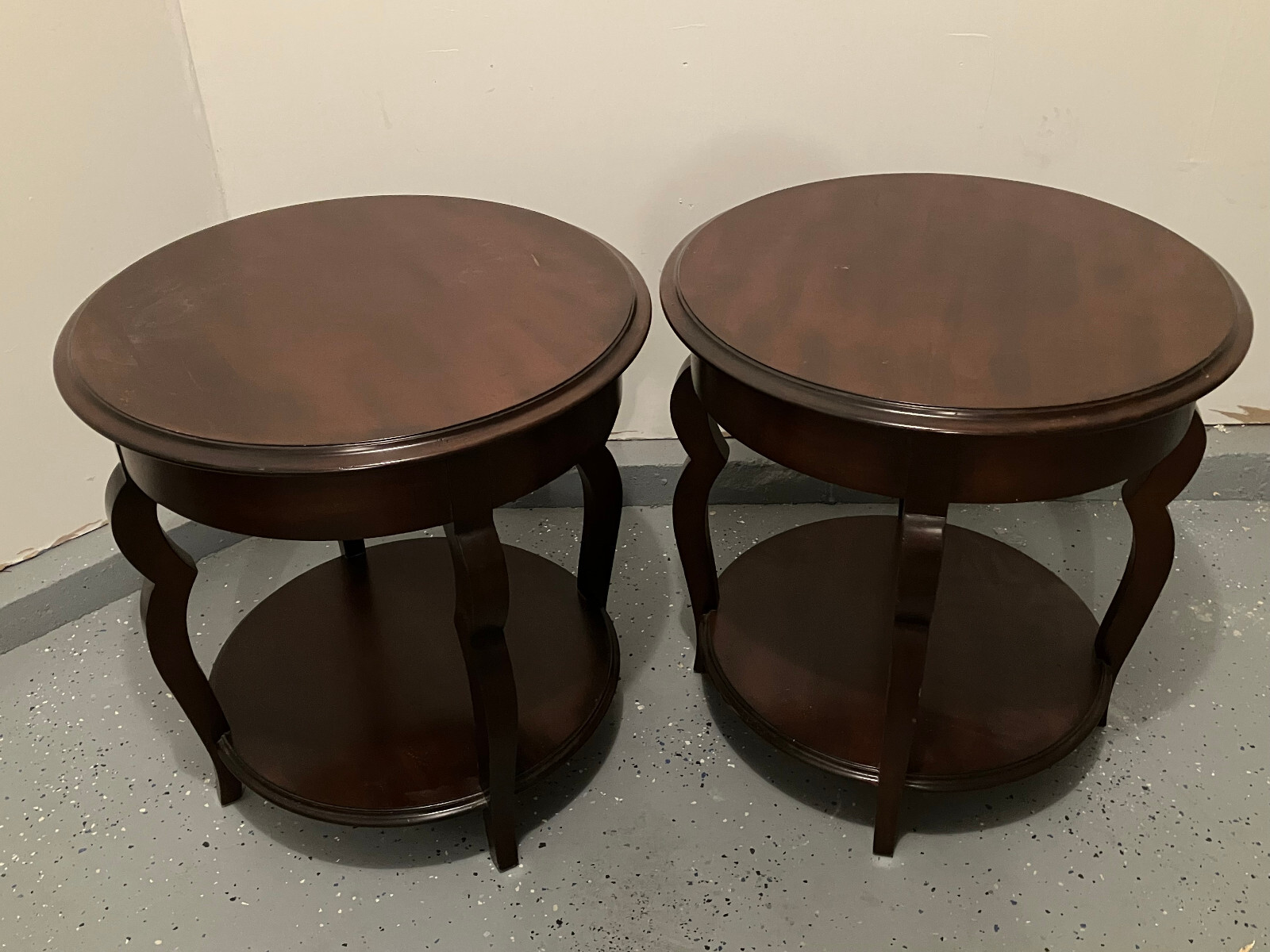 2 CTH Sherrill Occasional 530-935 Side Tables Maple Solids Mahogany Veneers