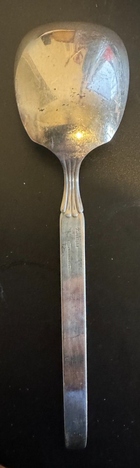 Solid Smooth Casserole Spoon Twilight (Silverplate, 1956) by ONEIDA SILVER