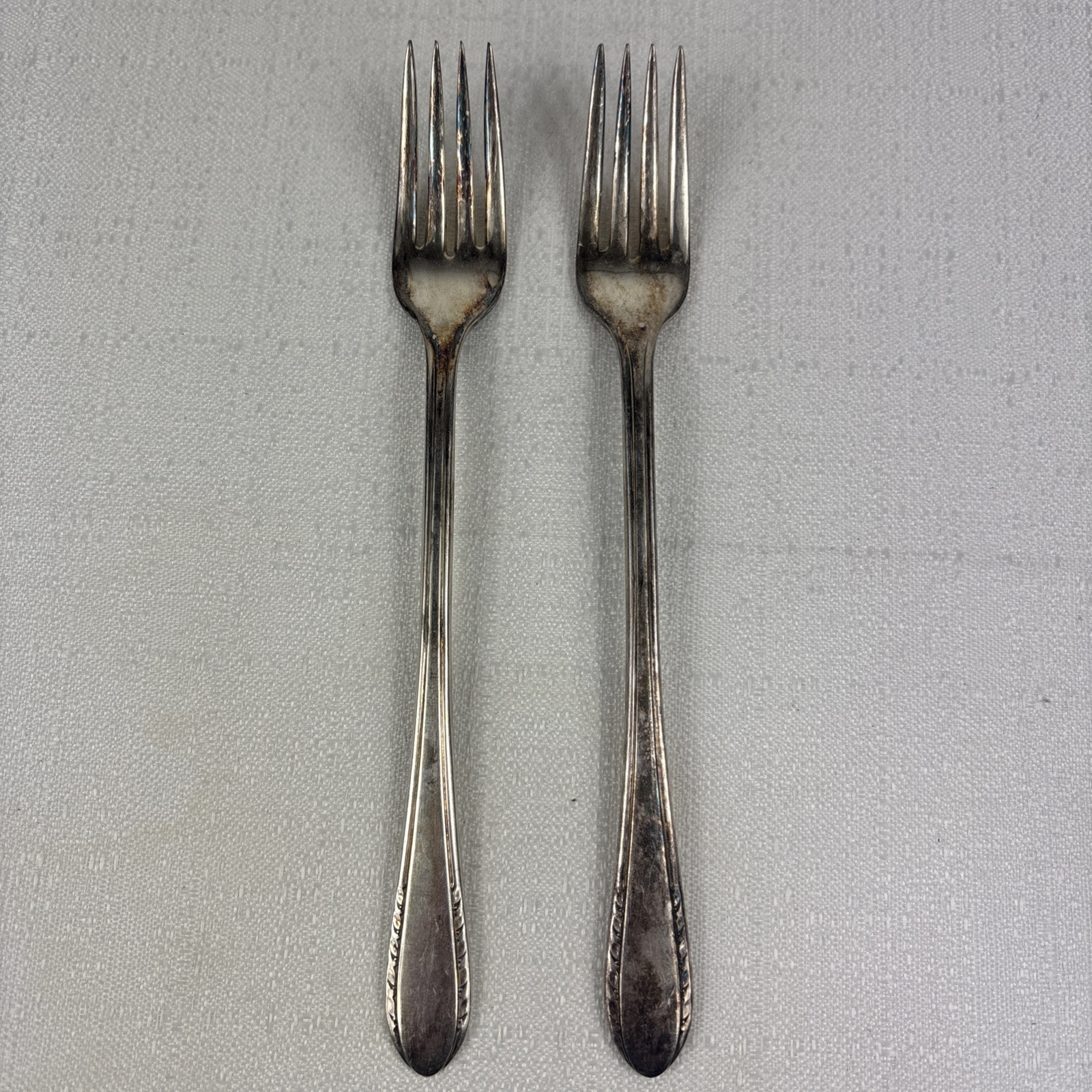 Vintage International Silver Holmes & Edward’s FIRST LADY Grille Forks Set Of 2