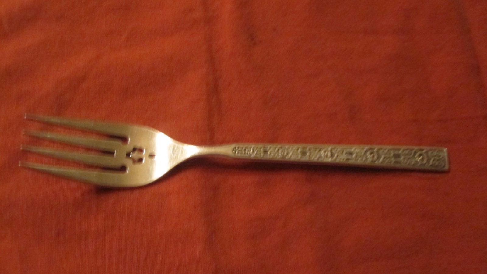 GORHAM STERLING SILVER SPANISH TRACERY SALAD FORK MONOGRAM