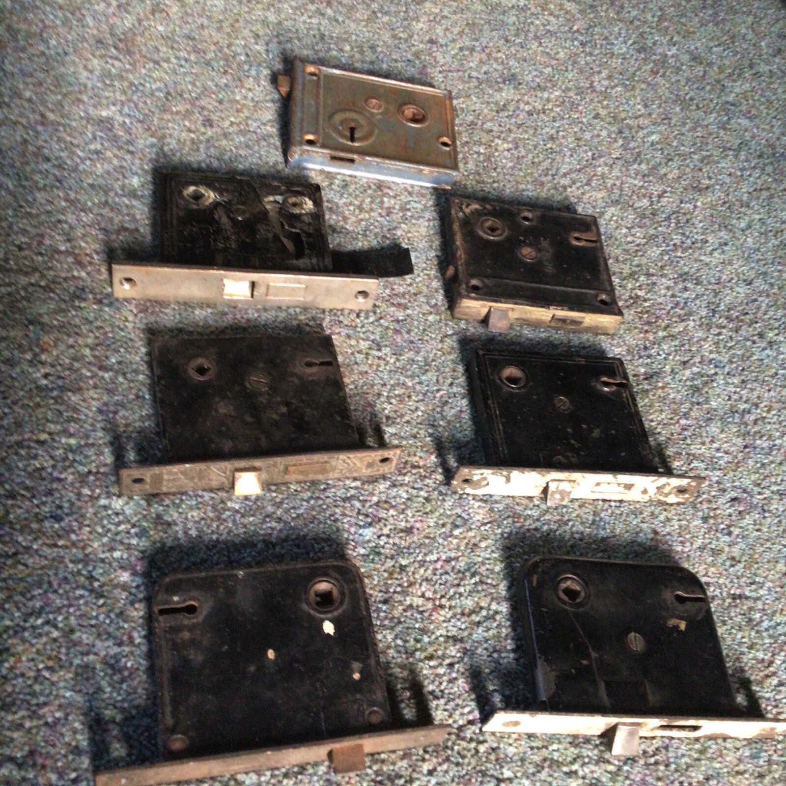 Vintage Mortise Locks Doorknob Salvage As Is For Parts Lot of 7