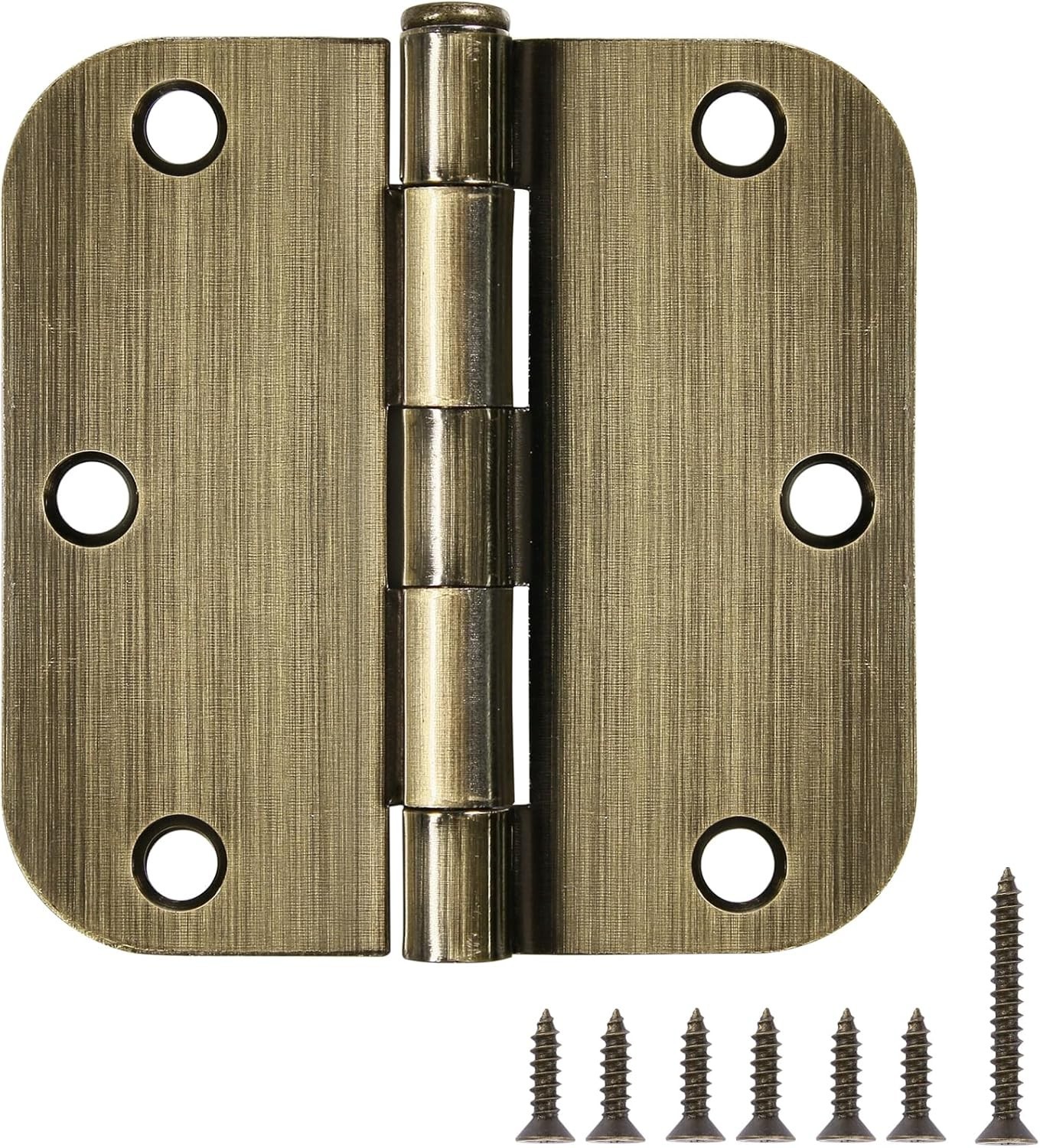 Versatile 3 Pack Antique Brass Hinges – Perfect for Residential Doors & Cabinets