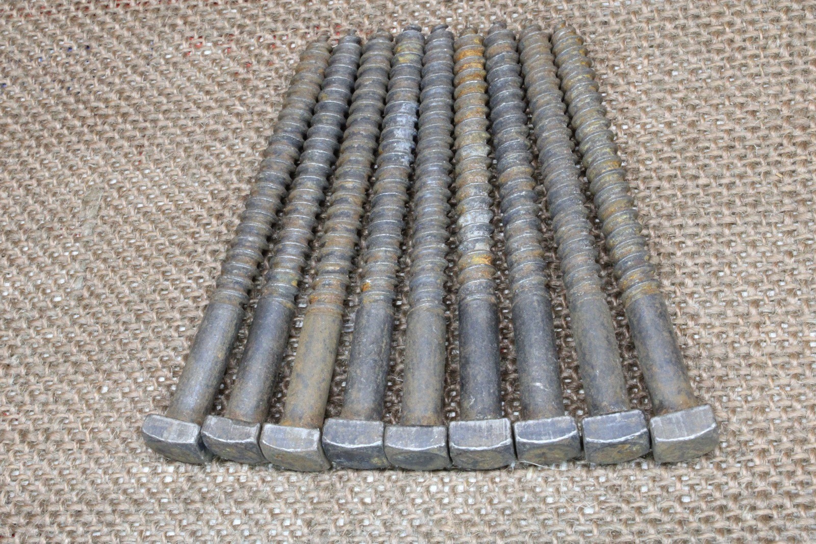 3/8” Square Head 9 Lags Bolts 1/4″ X 3” Black Steel Screw Blacksmith rustic