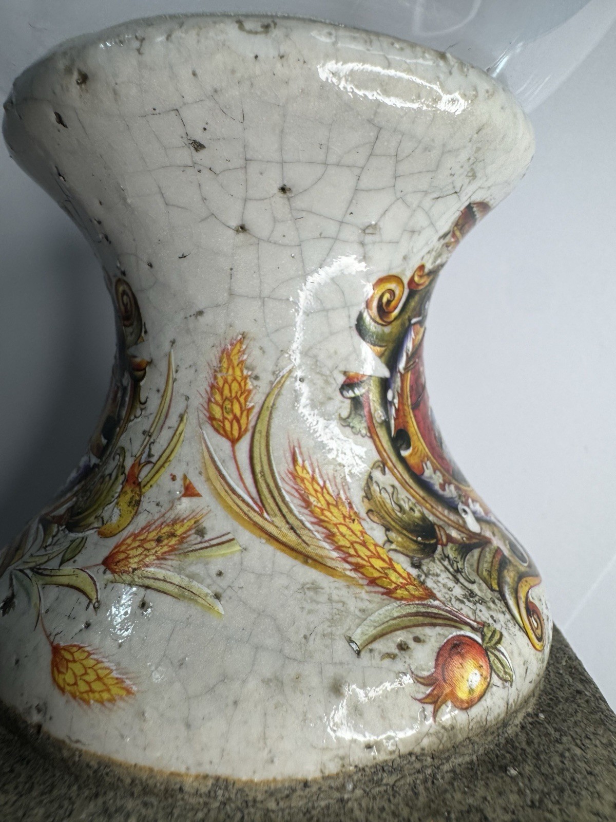 Majolica Vase-Montelupo Fiorentino Emblem