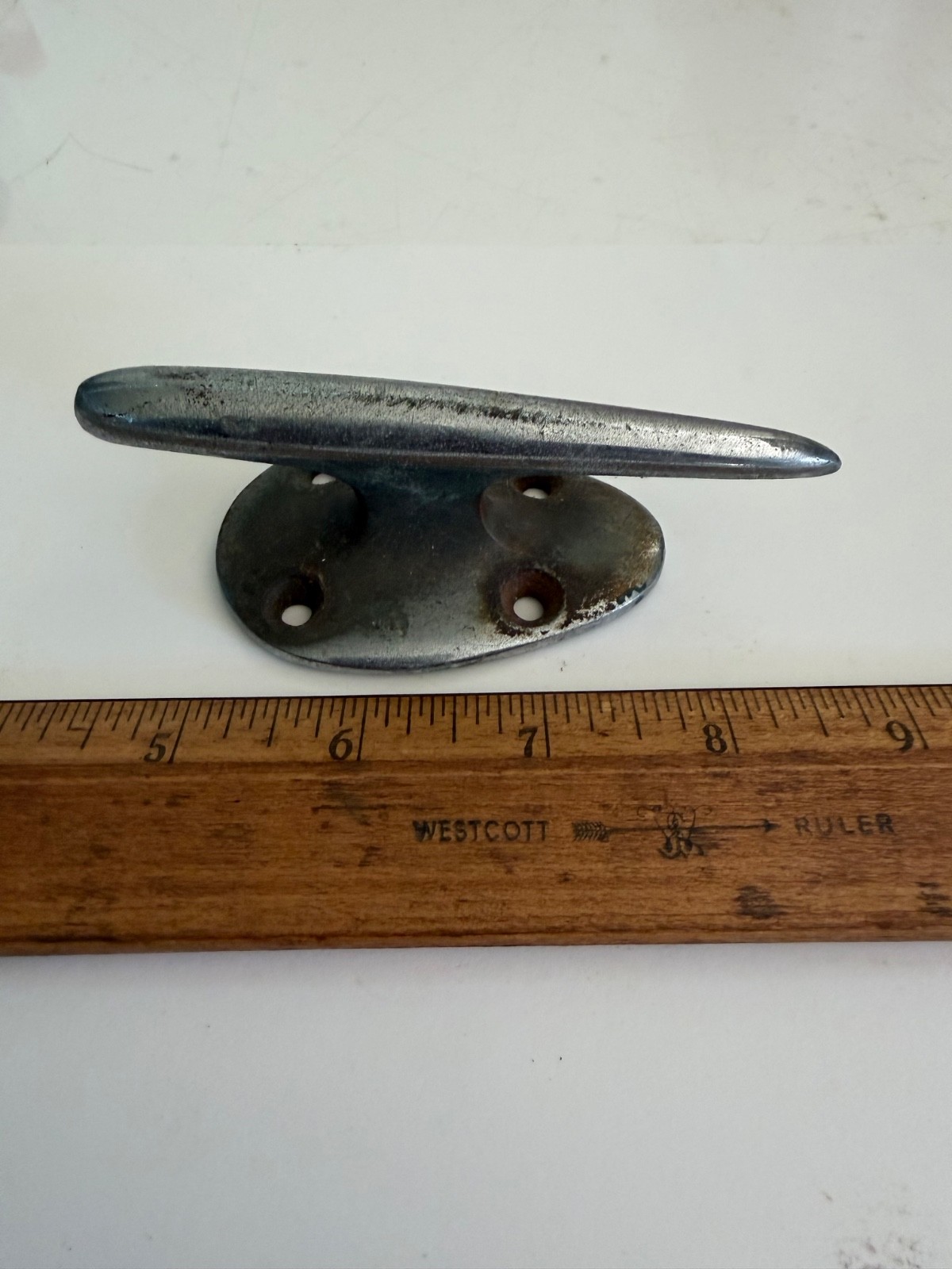 VINTAGE CHROME PLATED BRONZE 4 1/4″ TORPEDO CLEAT CHRIS CRAFT