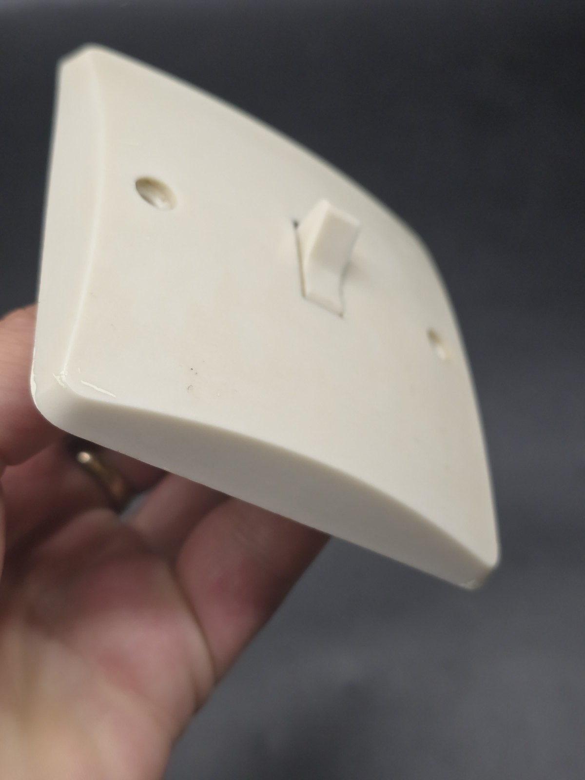 Vintage Mk Light Switch Plate Toggle Off White 1 Gang 2 Way 5 Amp 1960s