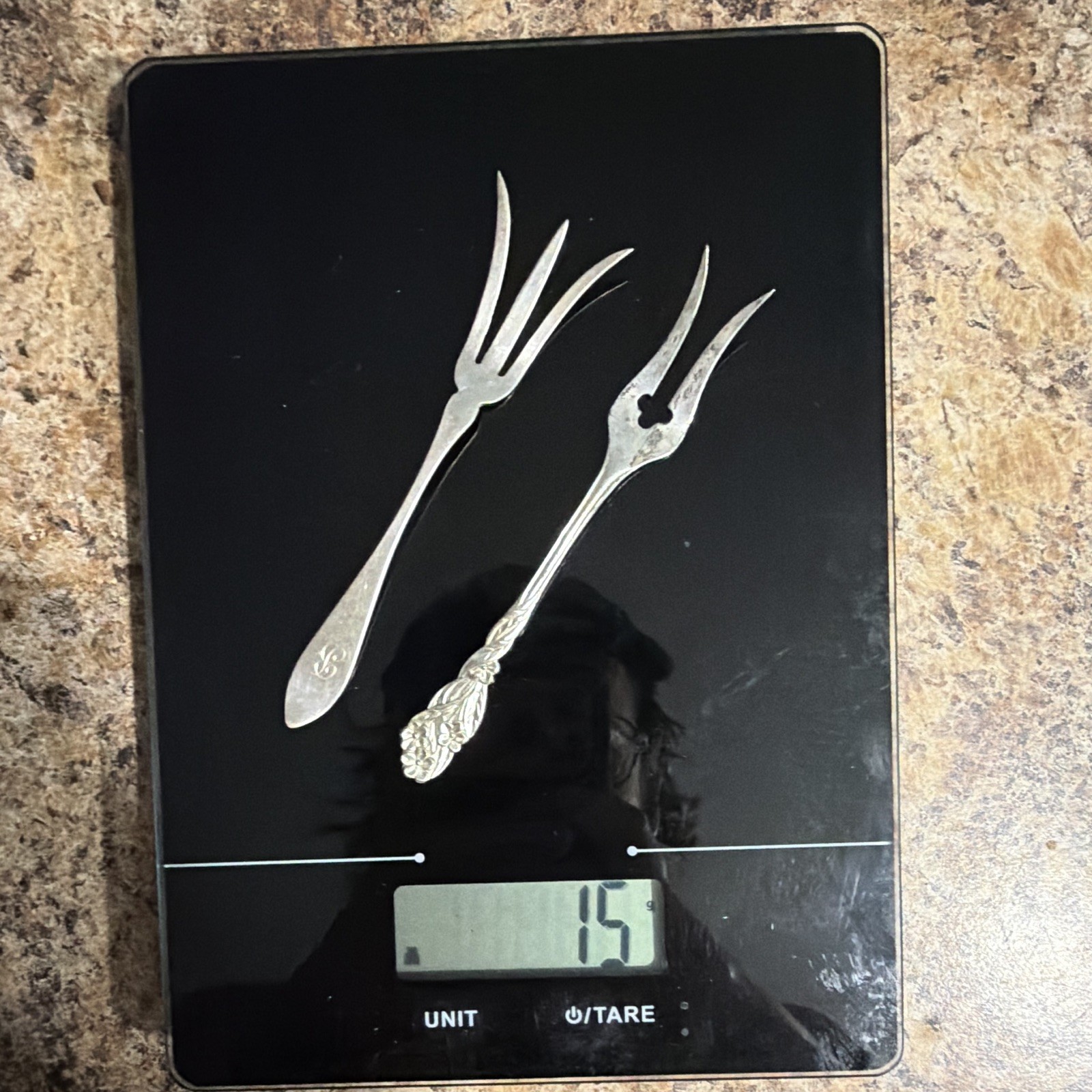 Sterling Silver (.925) Forks Lot of 2 Marked STERLING 15 grams