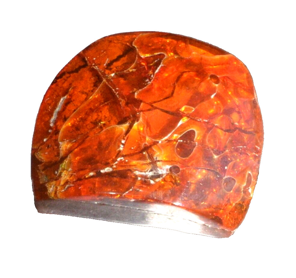 RUSSIAN SOVIET BALTIC AMBER BEAD GEMSTONE ROCK STONE PENDANT NECKLACE PIN BROOCH