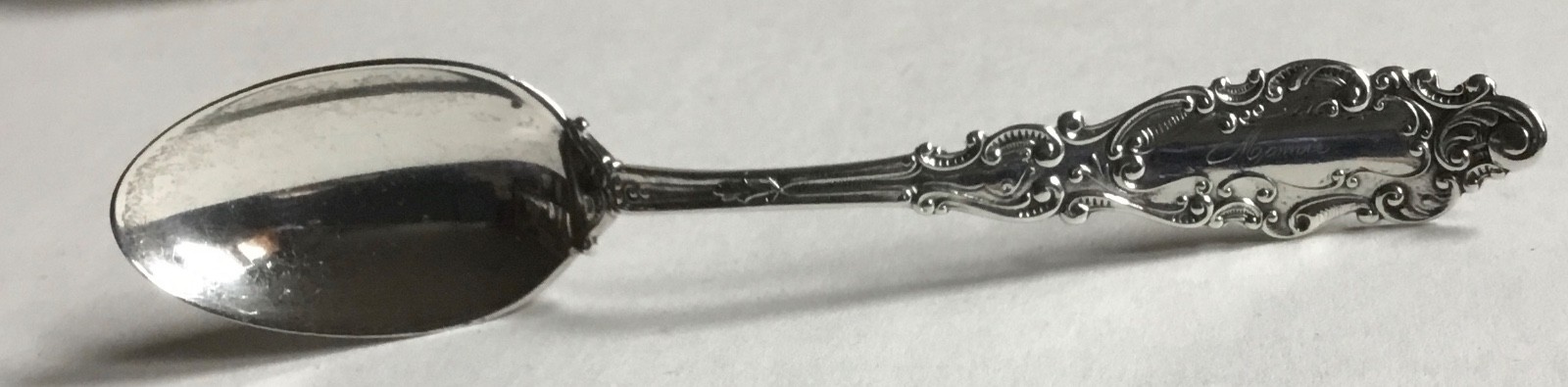 Luxembourg by Gorham Sterling Silver Teaspoon 5 3/4″ mono Clean and Polished.