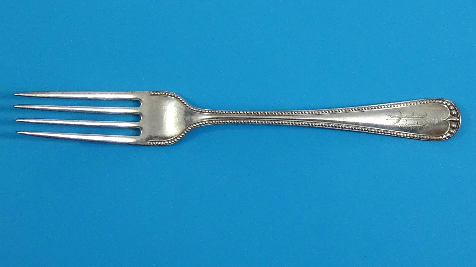 Gorham Newcastle Beaded Edge 7.25″ Dinner Fork Sterling Silver #384